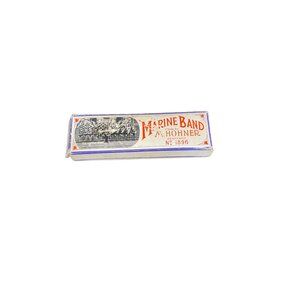 Vintage M. Hohner Marine Band Harmonica No. 1896 - Key Of C, Original Box